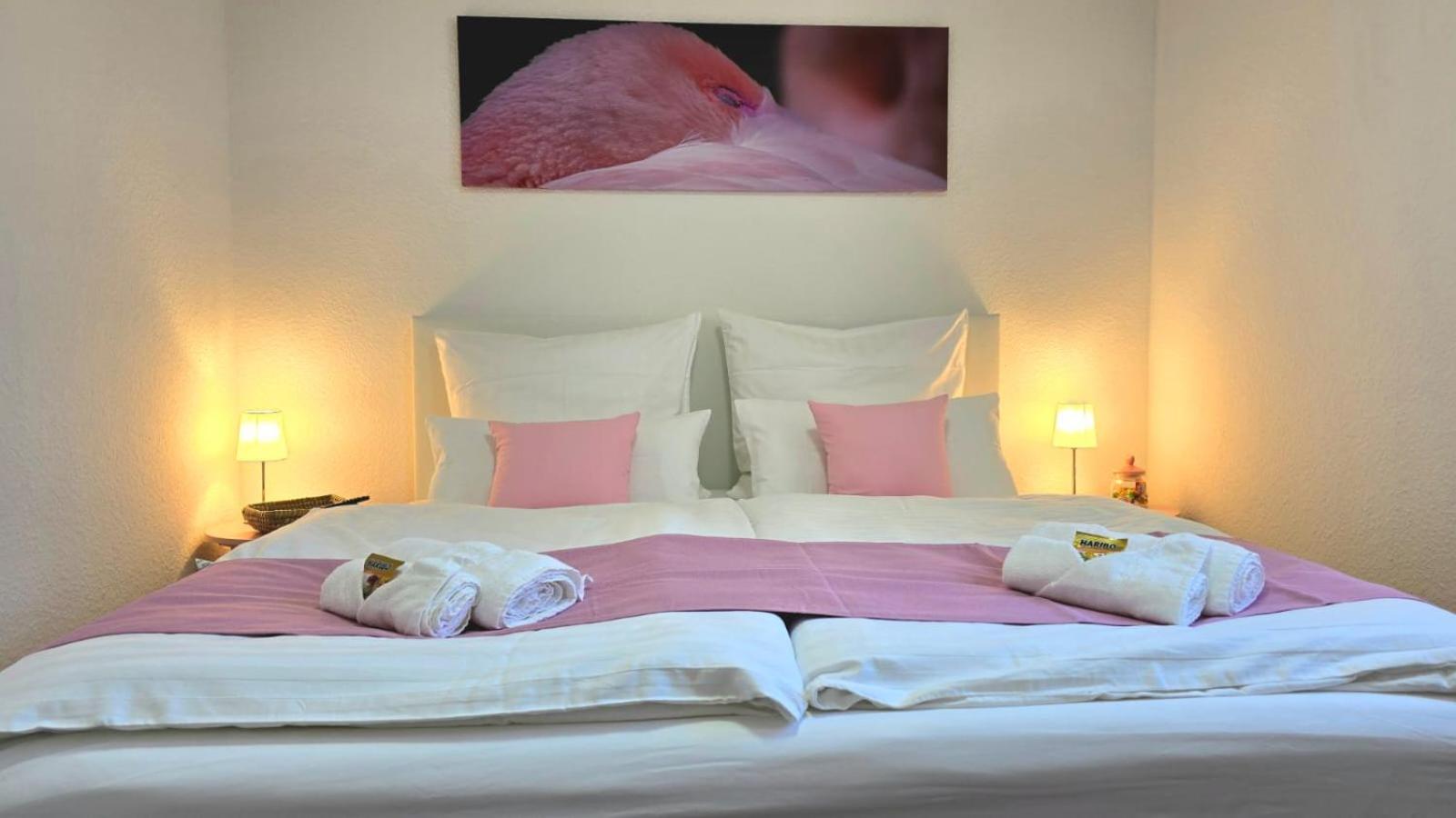 Happy Homes Pink - Up To 5 - Kueche - W-Lan - Netflix - Honig - Badewanne Nidda المظهر الخارجي الصورة